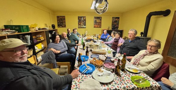 Erster Winterstammtisch im neuen Gemeinschaftsraum