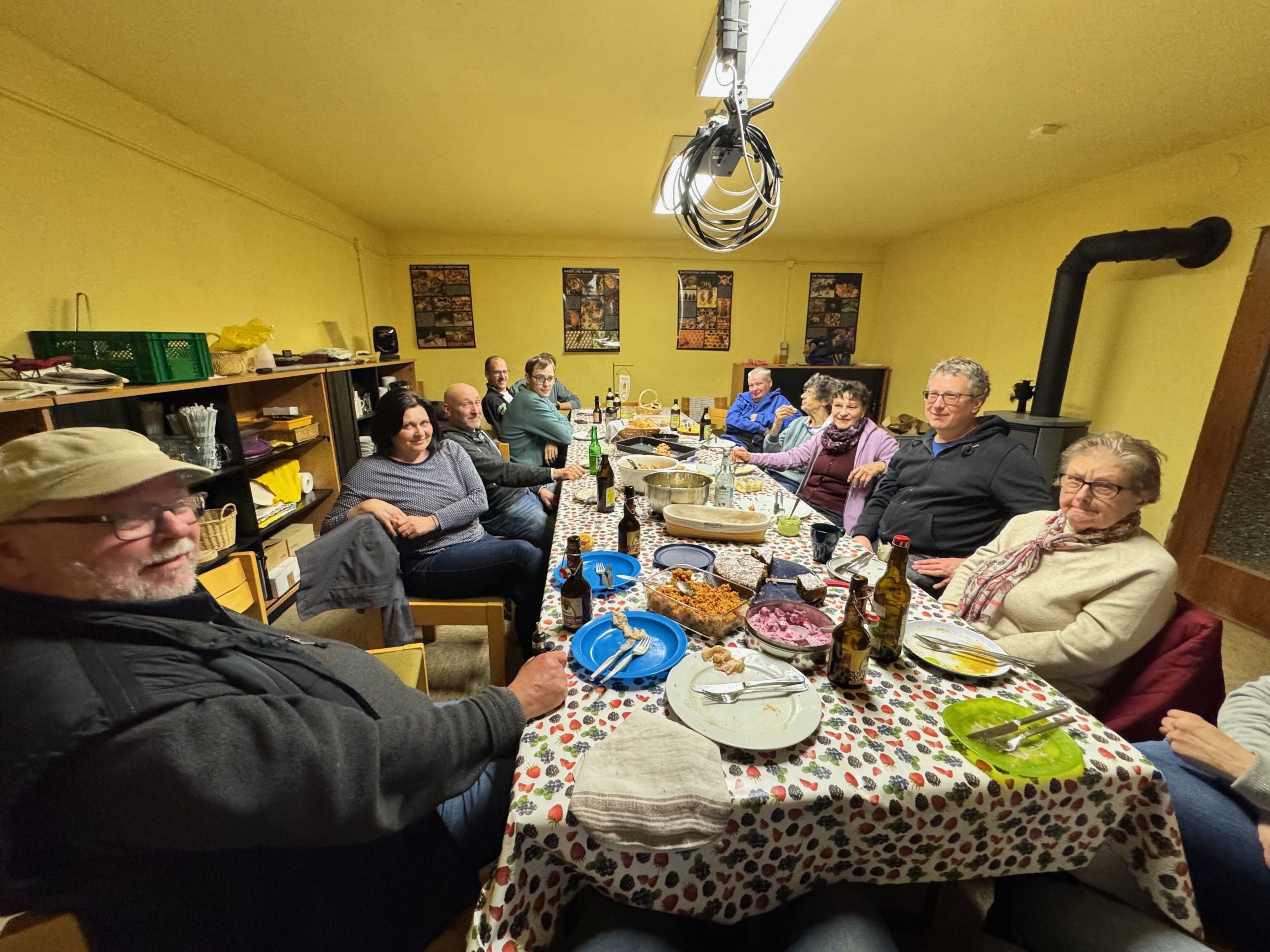 Erster Winterstammtisch im neuen Gemeinschaftsraum